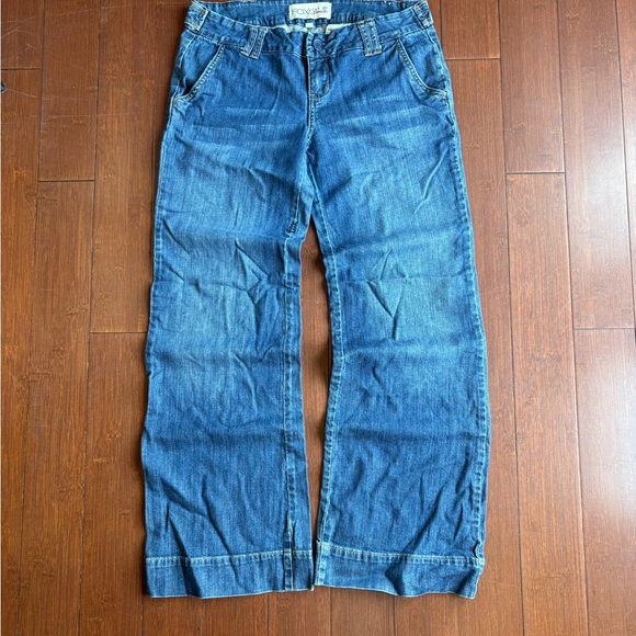 Y2K Fox Denim Jeans - Picture 1 of 9